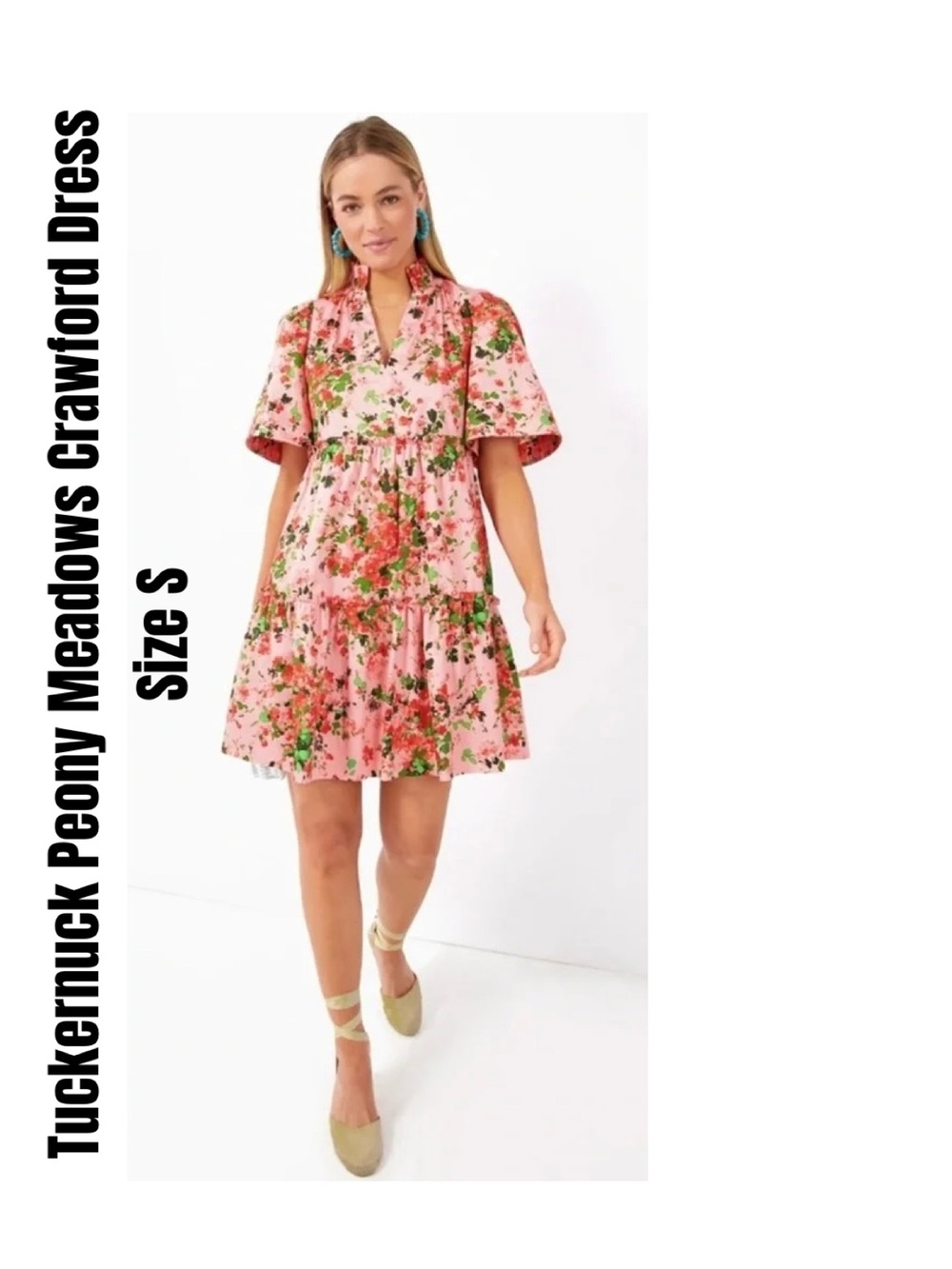 Tuckernuck Peony Meadows Crawford Dress Size S